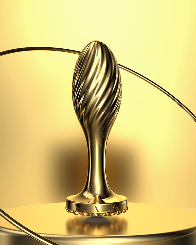 Metal Butt Plug with Pearl - Anal Toys - Sevanda