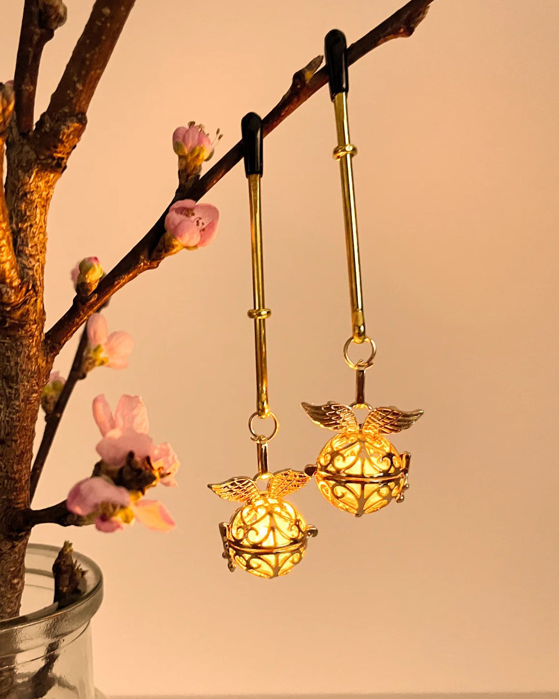 Luminous Bell Nipple Clamps - Nipple Clamps - Roomfun