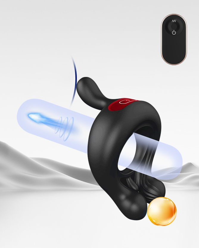 Remote Control Clit Stimulator Penis Ring Couples Vibrator - Vibrator - Roomfun