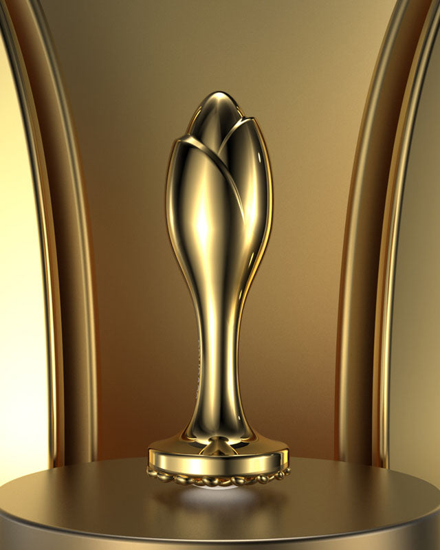 Metal Rose Butt Plug with Pearl - Anal Toys - Sevanda