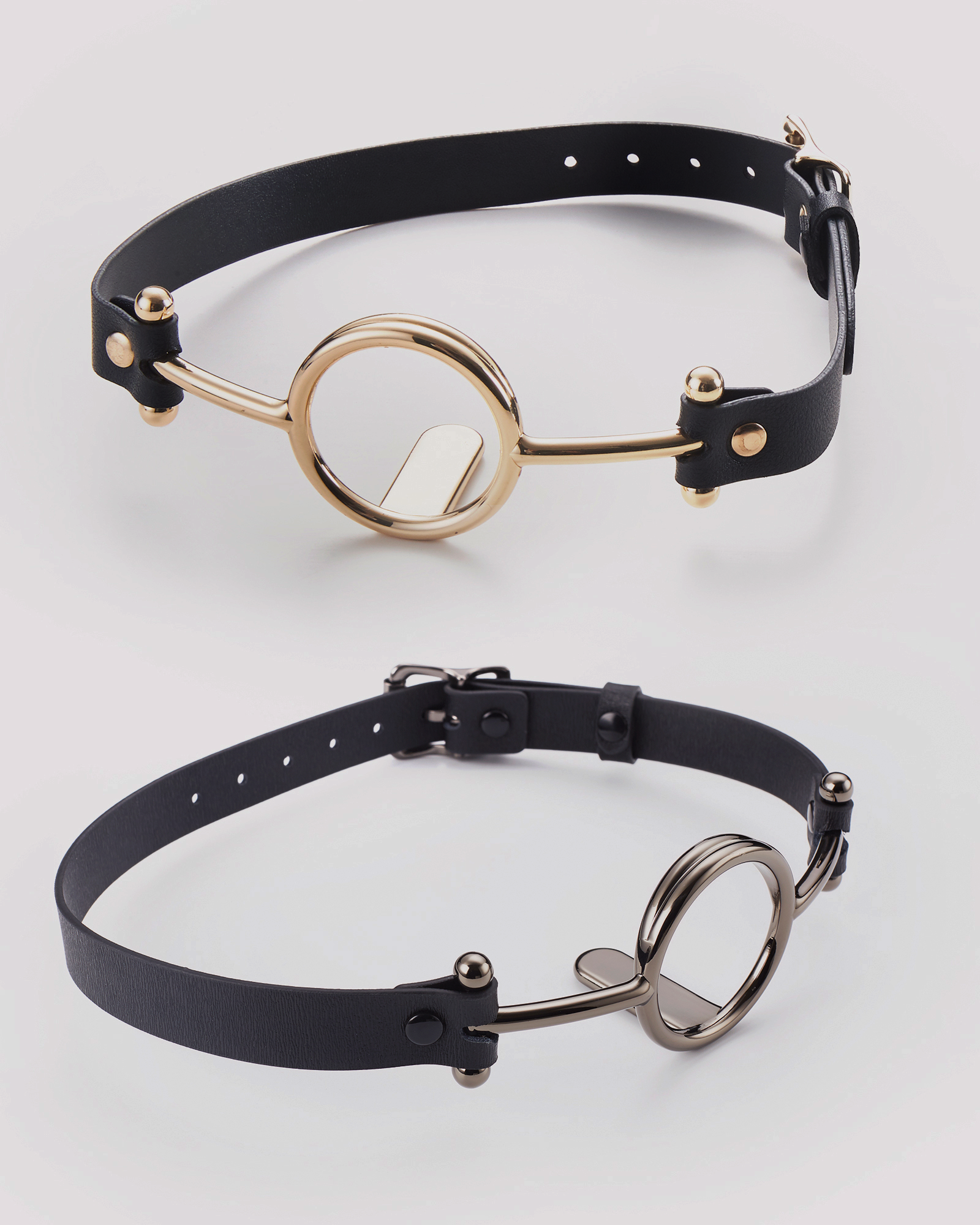 Open Mouth Gag Ring With Tongue Depressor - Gag - Roomfun