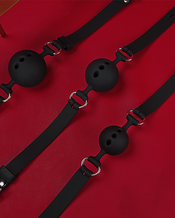 Silicone Ball Gag With Breathable Holes - Gag - Roomfun