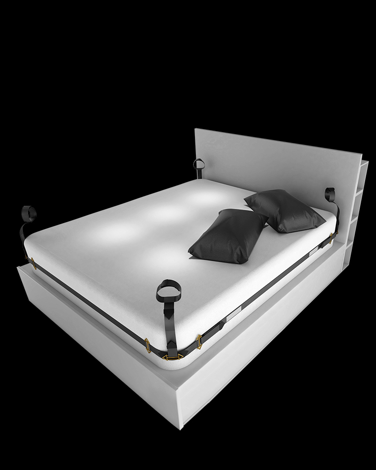 BDSM Adjustable Bed Restraint Kit - Bondage Set - Lockink