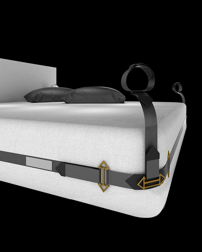 BDSM Adjustable Bed Restraint Kit - Bondage Set - Lockink