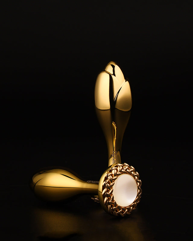 Metal Rose Butt Plug with Pearl - Anal Toys - Sevanda