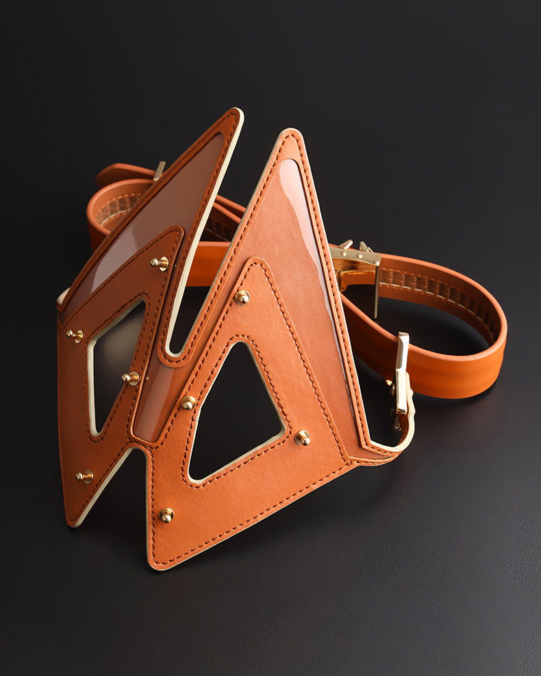 Vixen Leather Blindfold - Bondage Blindfold - Lockink