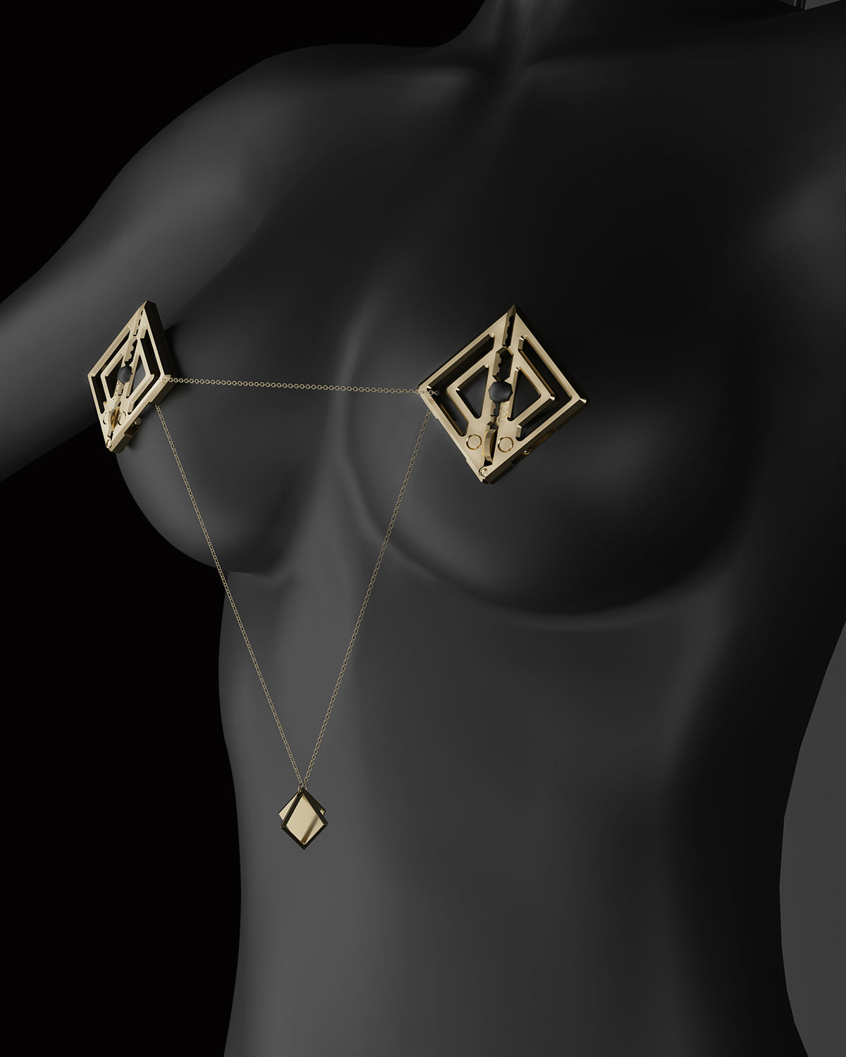 Adjustable Metal Nipple Clamps with Pendant - Nipple Clamps - Lockink
