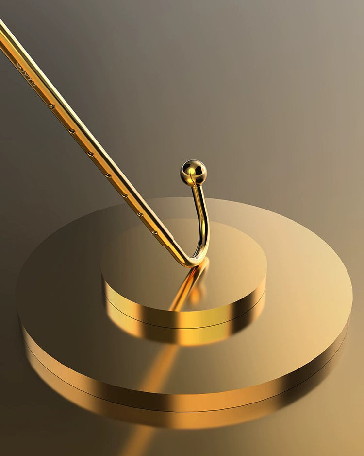 Adjustable Golded Metal Anal Hook - Anal Toys - Lockink