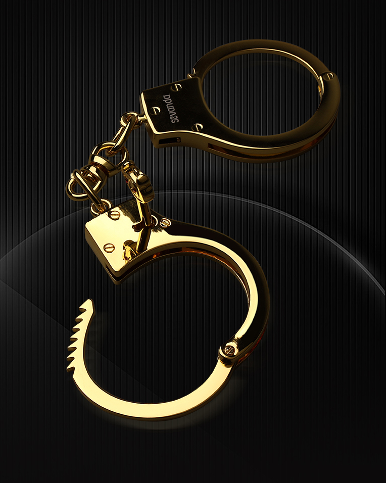Golden BDSM Bondage Handcuffs - Bondage Cuffs - Sevanda