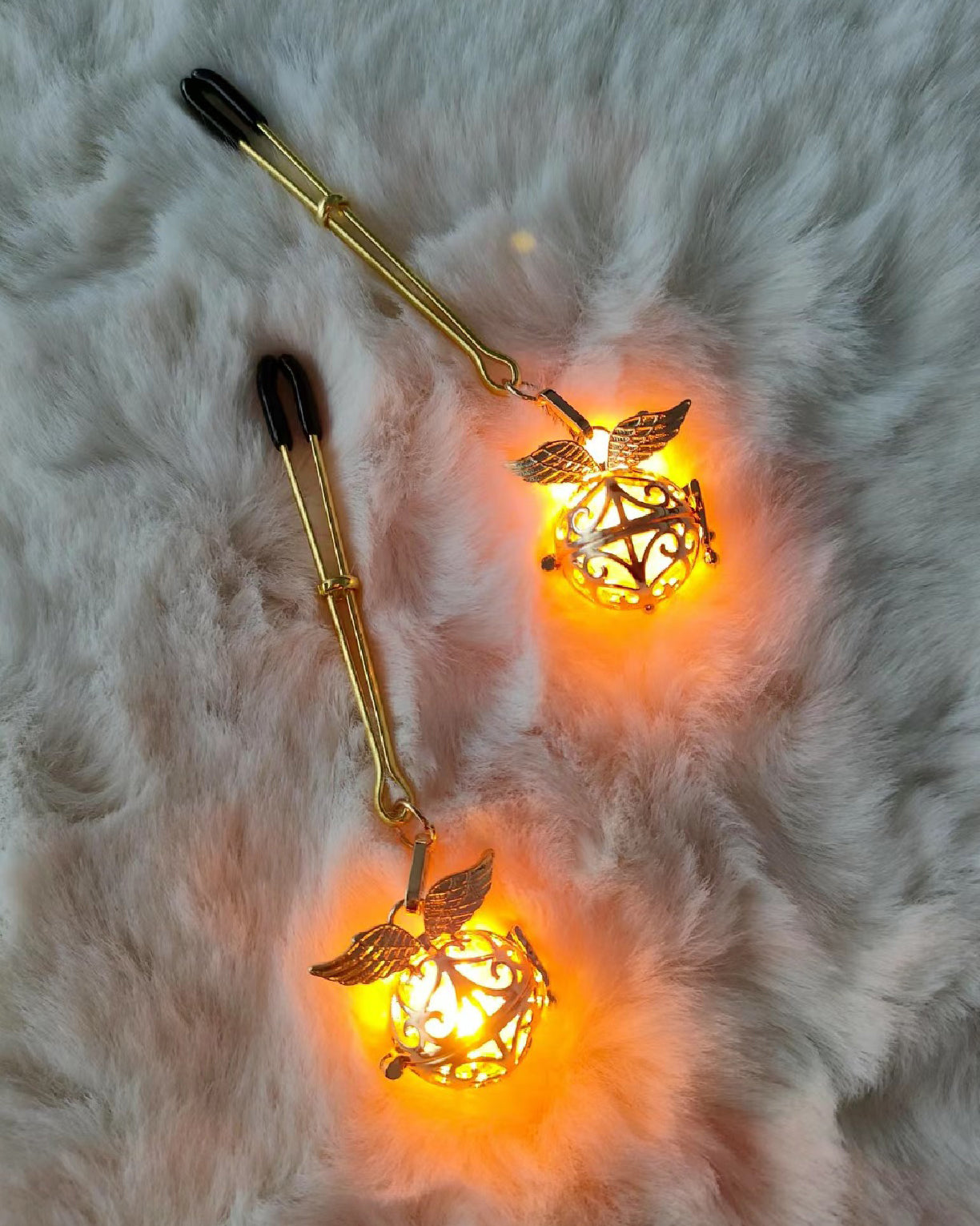 Luminous Bell Nipple Clamps - Nipple Clamps - Roomfun