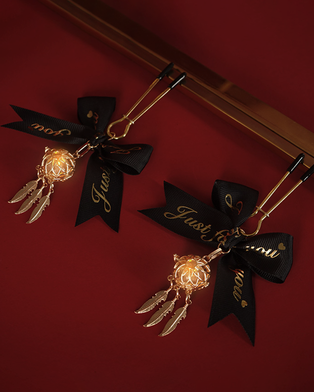 Luminous Bow Nipple Clamps - Nipple Clamps - Roomfun