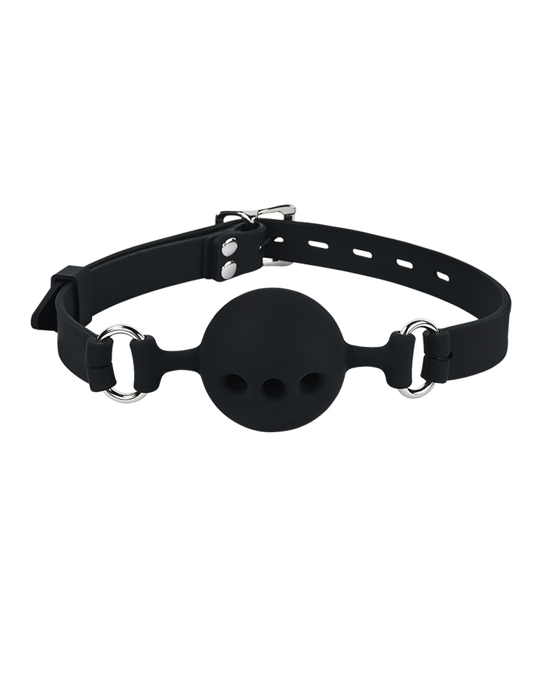 Silicone Ball Gag With Breathable Holes - Gag - Roomfun