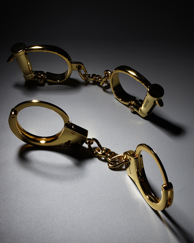 Golden BDSM Bondage Handcuffs - Bondage Cuffs - Sevanda