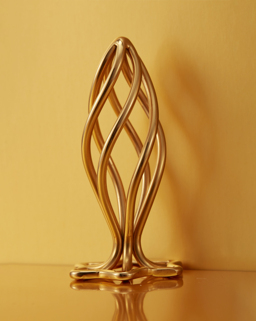 Hollow Spiral Golden Metal Anal Butt Plug | Butt Plug Hollow Spiral Golden Metal Anal Butt Plug | Butt Plug