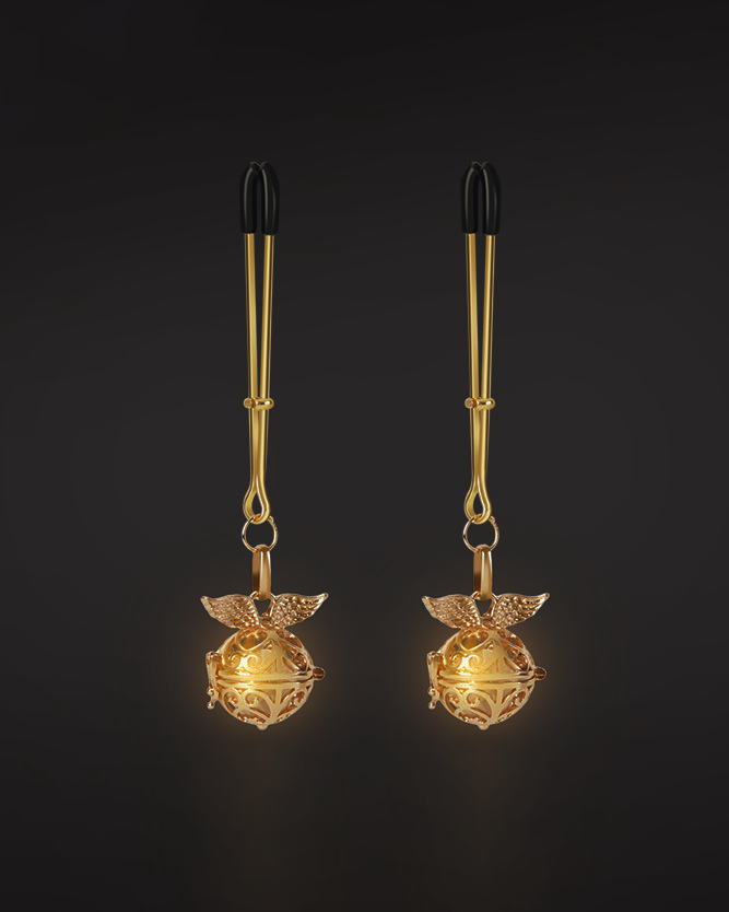 Luminous Bell Nipple Clamps - Nipple Clamps - Roomfun