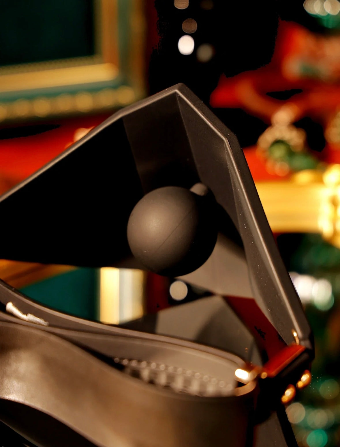 Golden Punker Muzzle Ball Gag Mask - Ball Gag - Lockink