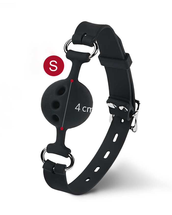 Silicone Ball Gag With Breathable Holes - Gag - Roomfun